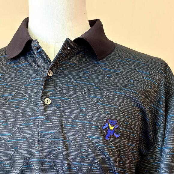 Grateful Dead Dancing Bear Ben Hogan Golf Polo (XL) - Picture 3 of 7